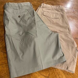 Set of 2.  Haggar and Breakwater Khaki Shorts